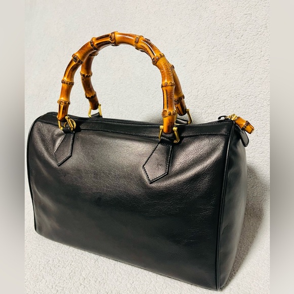 Gucci Bamboo Leather Mini Boston Bag - Picture 5 of 14